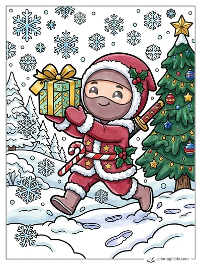Colored example of this coloring page