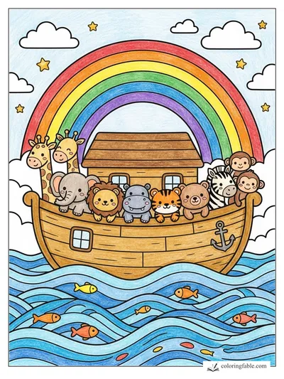 Colored example of this coloring page