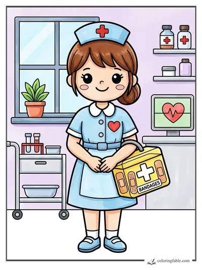 Colored example of this coloring page