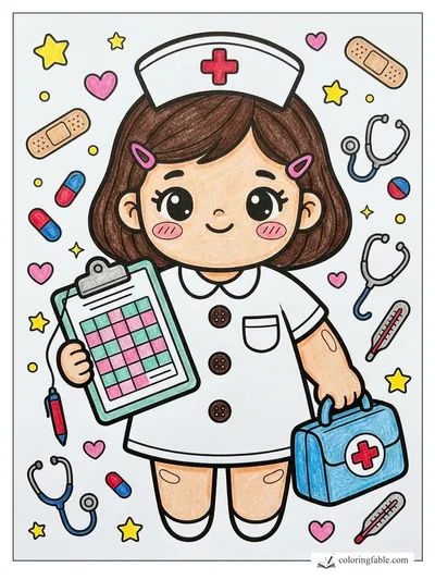 Colored example of this coloring page