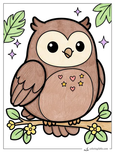 Colored example of this coloring page