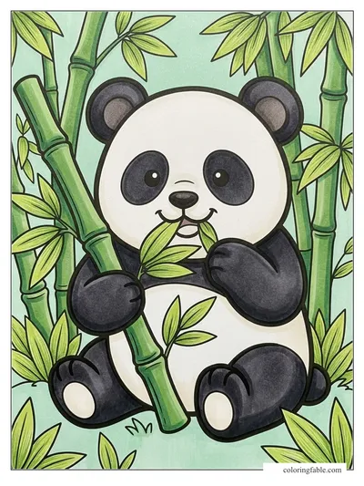 Colored example of this coloring page