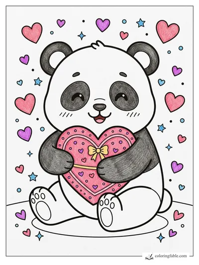 Colored example of this coloring page