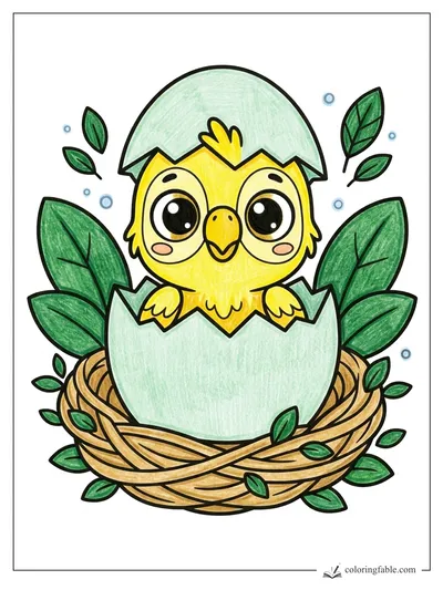 Colored example of this coloring page