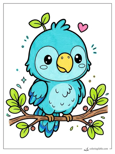 Colored example of this coloring page