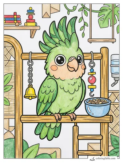 Colored example of this coloring page