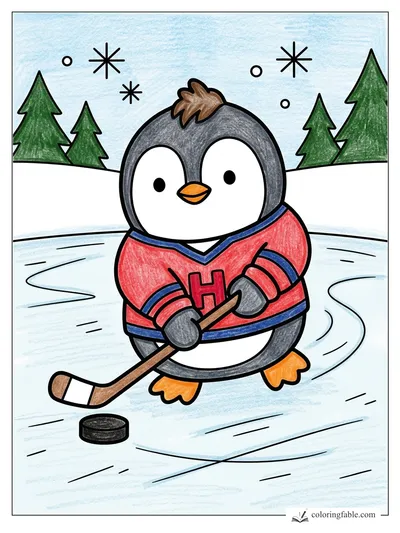 Colored example of this coloring page