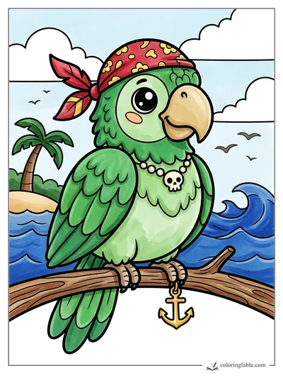 Colored example of this coloring page