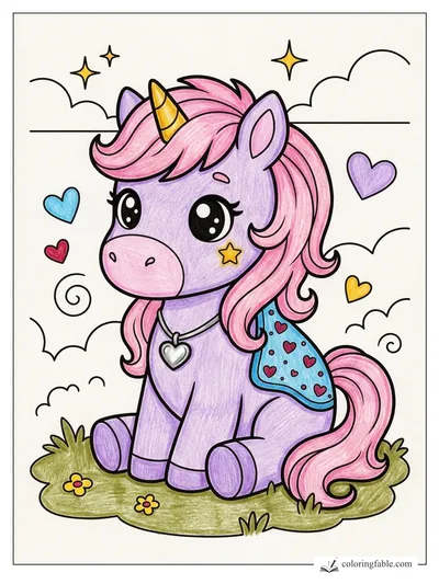 Colored example of this coloring page