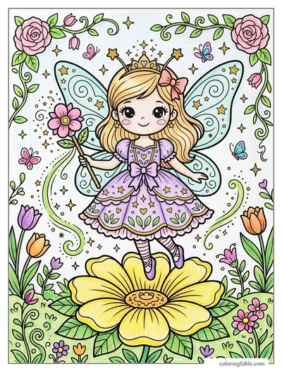 Colored example of this coloring page