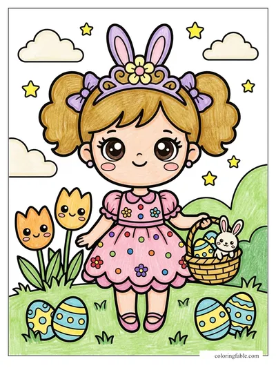 Colored example of this coloring page