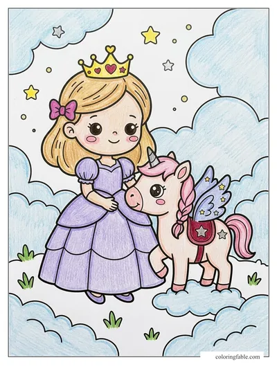 Colored example of this coloring page