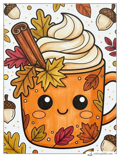 Colored example of this coloring page