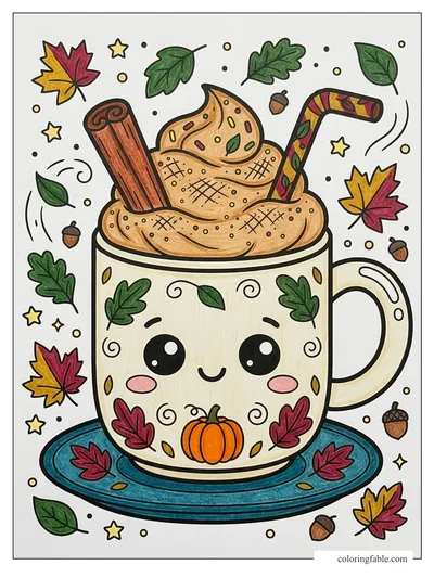 Colored example of this coloring page