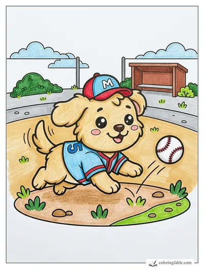 Colored example of this coloring page