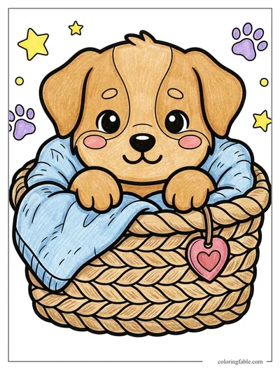 Colored example of this coloring page