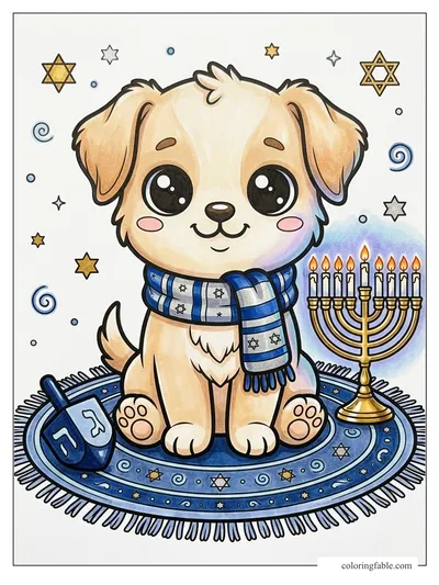 Colored example of this coloring page