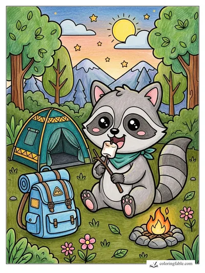 Colored example of this coloring page