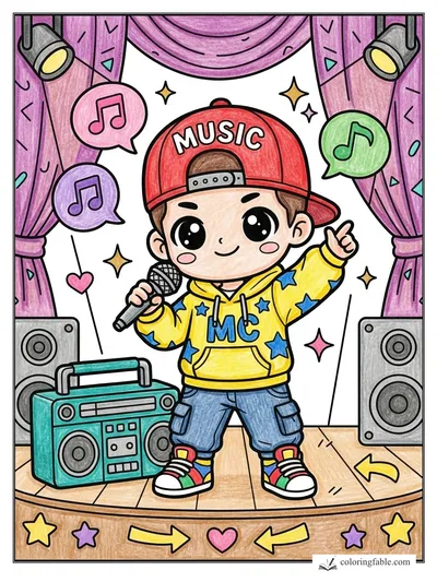 Colored example of this coloring page