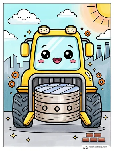 Colored example of this coloring page