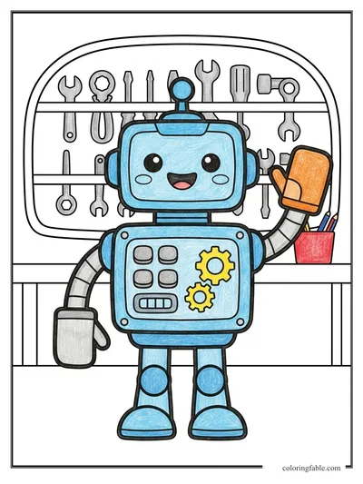 Colored example of this coloring page