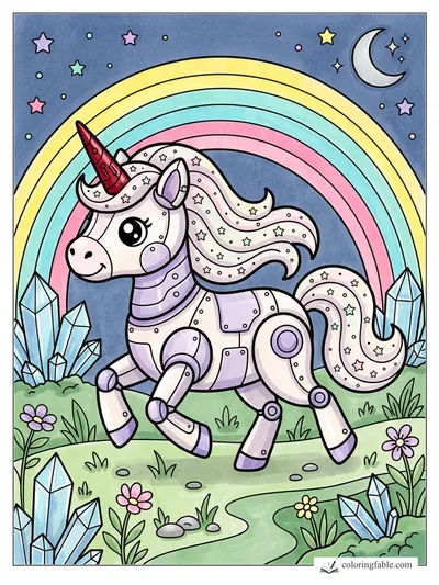 Colored example of this coloring page