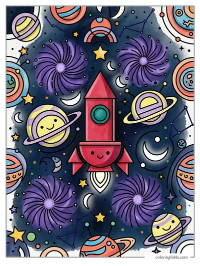 Colored example of this coloring page