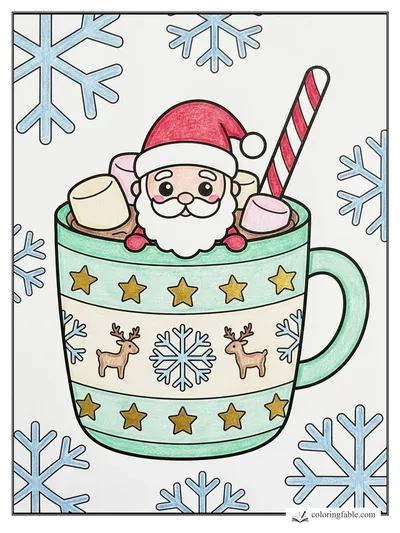 Colored example of this coloring page