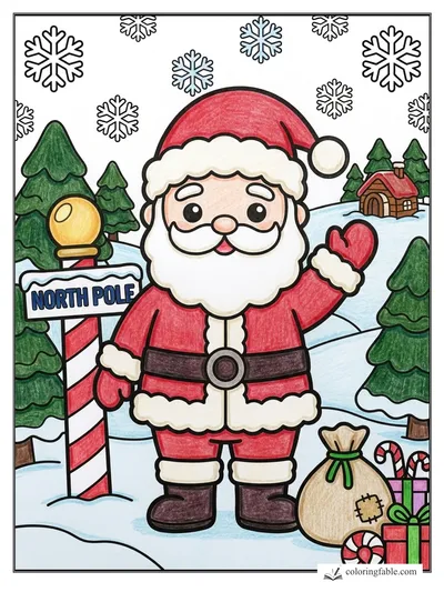Colored example of this coloring page