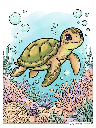 Colored example of this coloring page