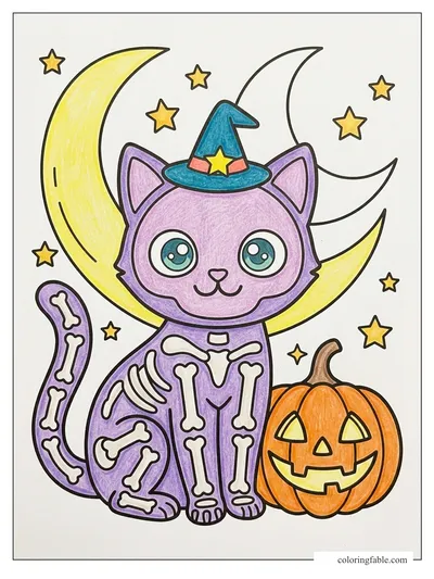 Colored example of this coloring page