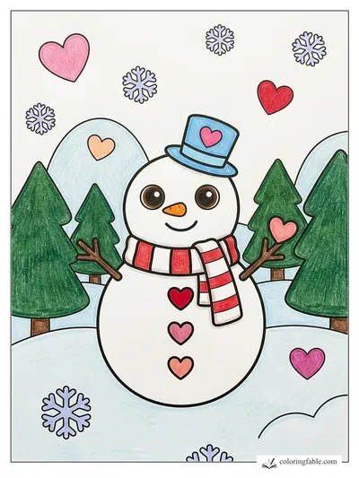 Colored example of this coloring page