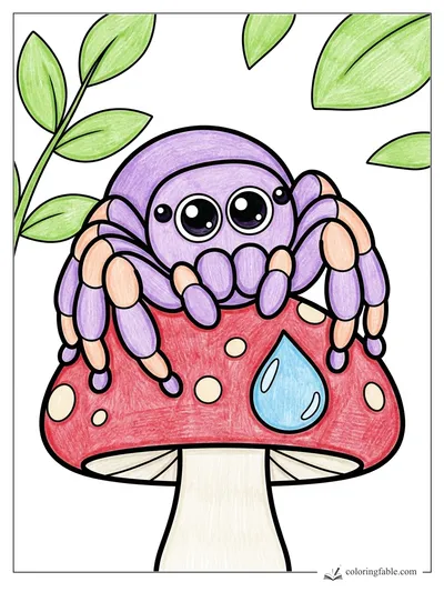 Colored example of this coloring page