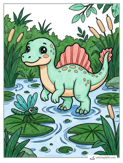 Colored example of this coloring page