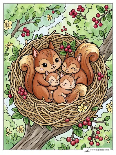Colored example of this coloring page
