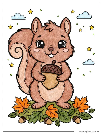 Colored example of this coloring page