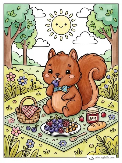 Colored example of this coloring page