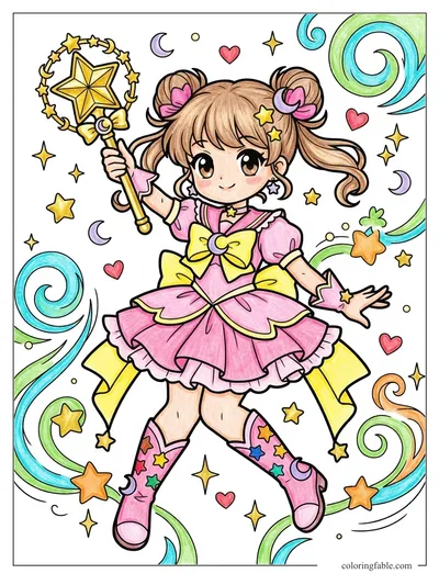 Colored example of this coloring page
