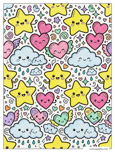 Colored example of this coloring page