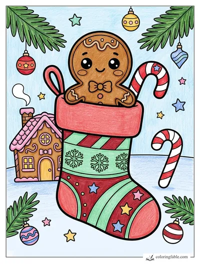 Colored example of this coloring page