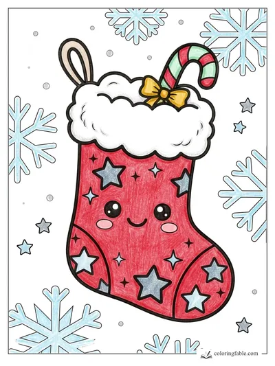 Colored example of this coloring page