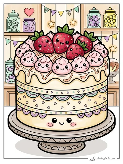 Colored example of this coloring page