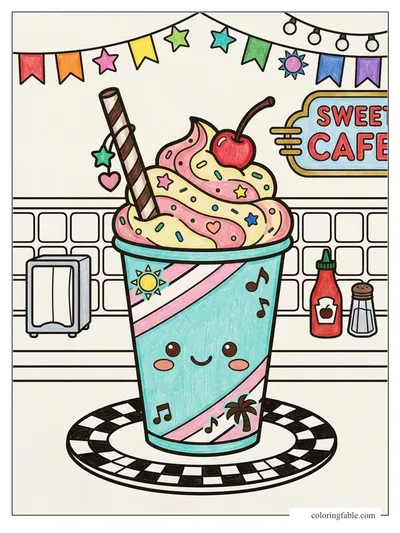 Colored example of this coloring page