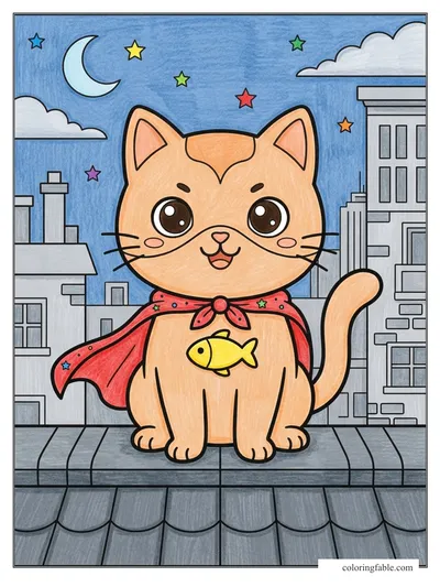 Colored example of this coloring page