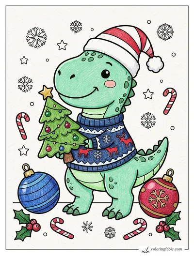 Colored example of this coloring page