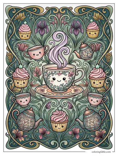Colored example of this coloring page