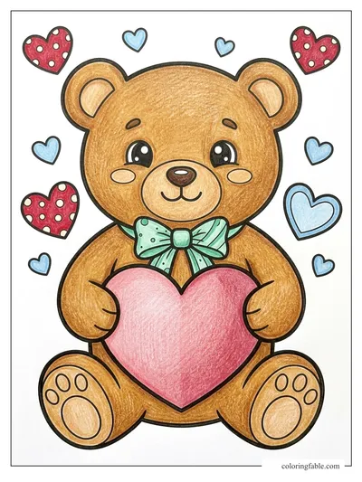 Colored example of this coloring page