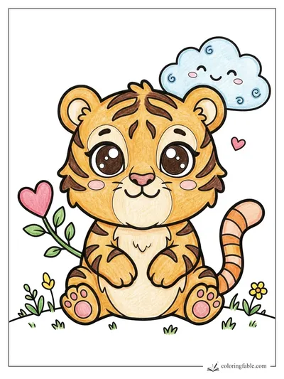 Colored example of this coloring page