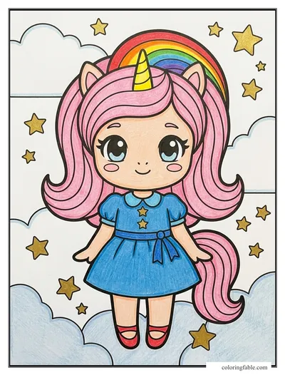 Colored example of this coloring page