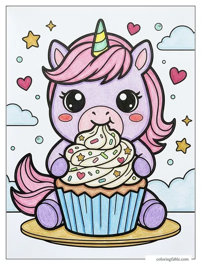 Colored example of this coloring page